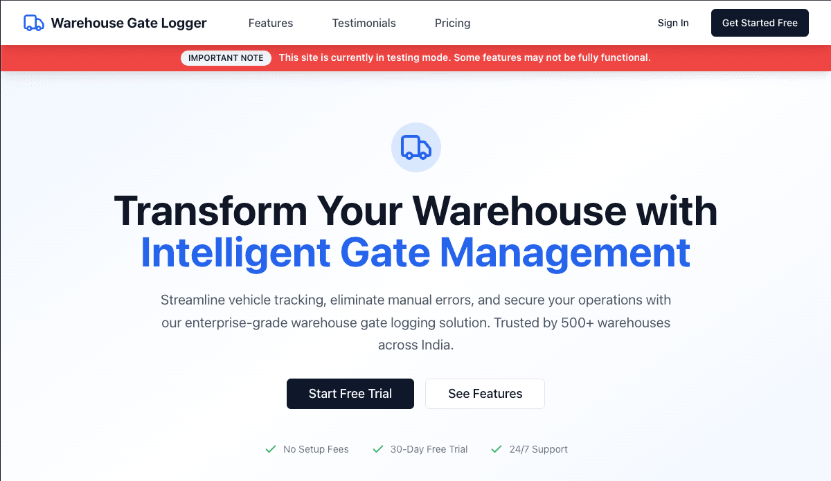 Warehouse management dashboard — real-time inventory tracking, stock levels and order fulfillment